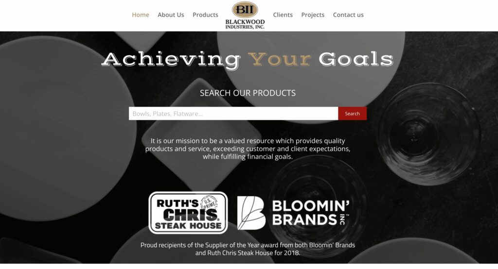 Screenshot of a website project: Divi Builder/WooCommerce, Full Website