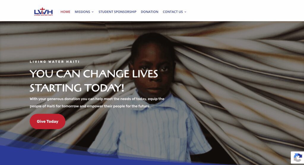 Screenshot of a website project: Divi Builder, Full Website