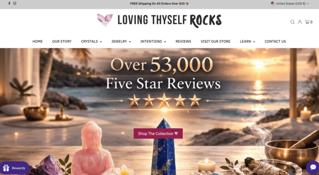 Screenshot of a website project: eCommerce, Full Website